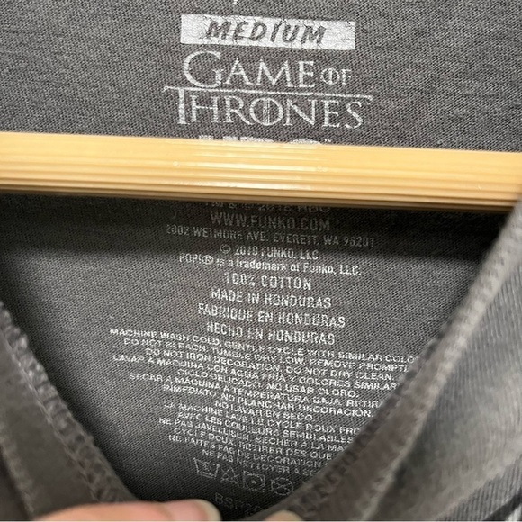 GAME OF THRONES X Funko Jon Snow Dragon Baby Tee Size Medium - Picture 4 of 6